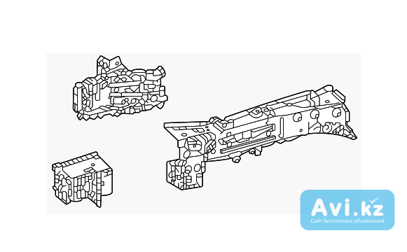 Левый Передний Лонжерон Для Toyota Highlander/оригинал Атырау - изображение 1